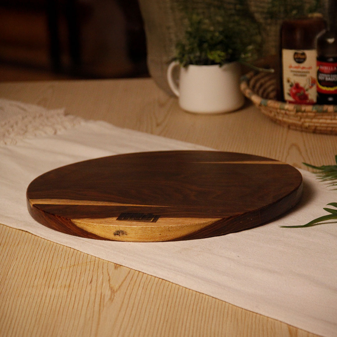 Natural Wooden Circular Cutting Board
