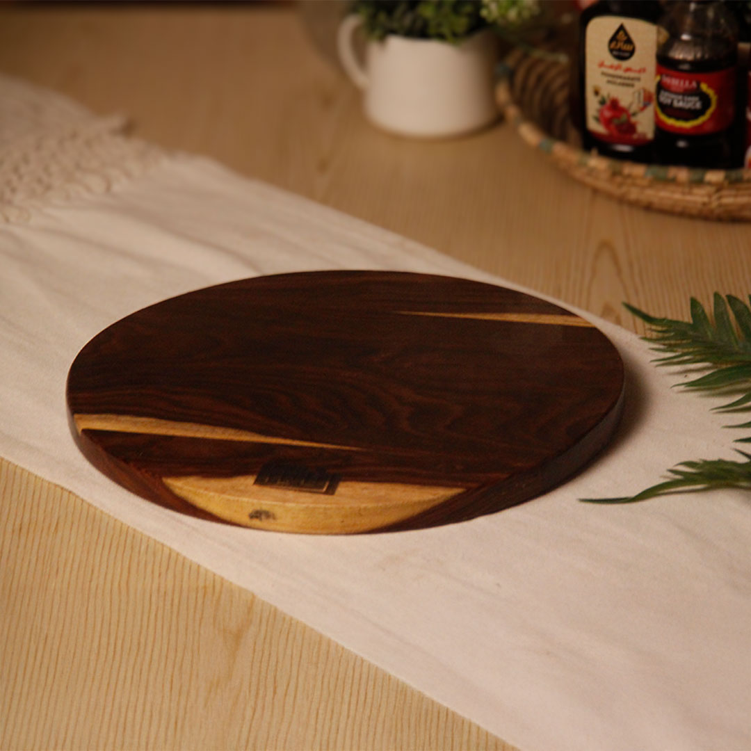 Natural Wooden Circular Cutting Board