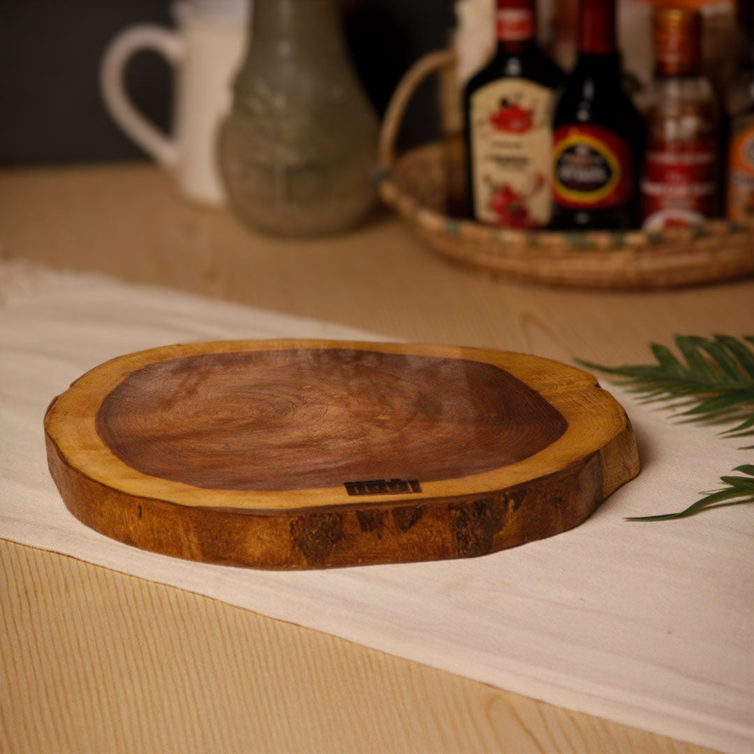 One Of A Kind Wooden Circular Cutting Board