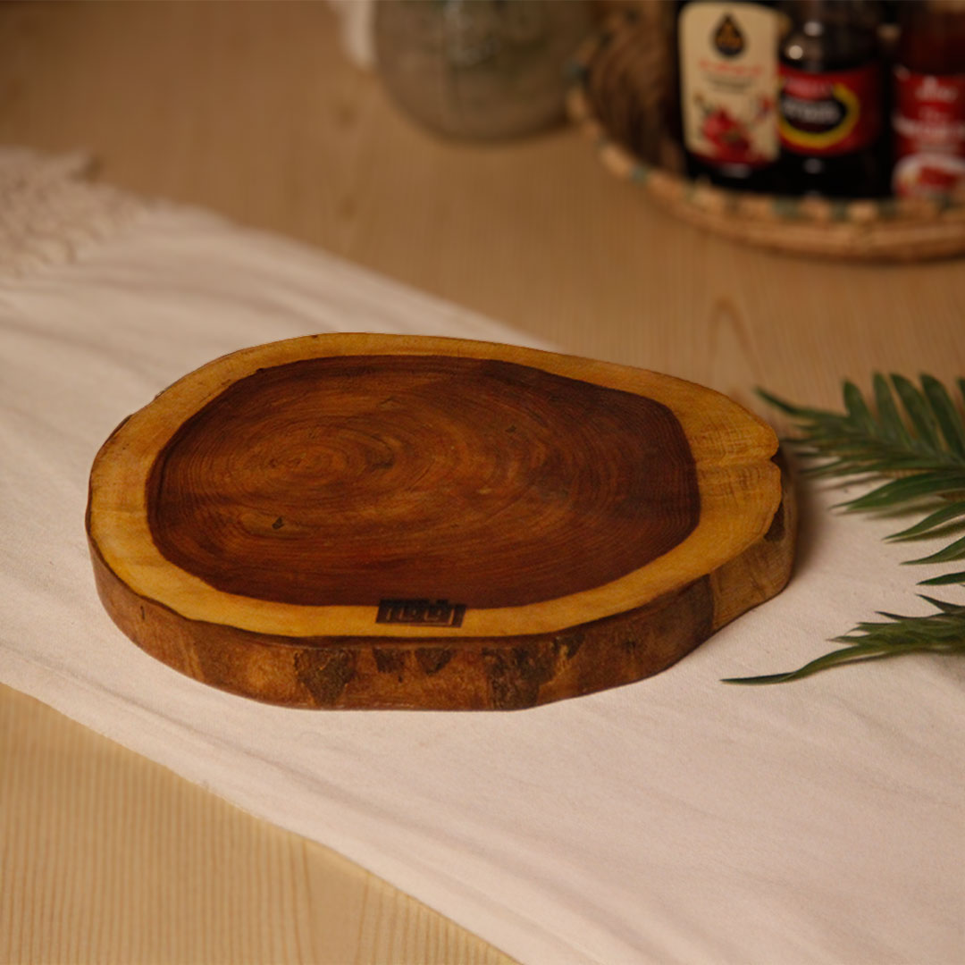 One Of A Kind Wooden Circular Cutting Board