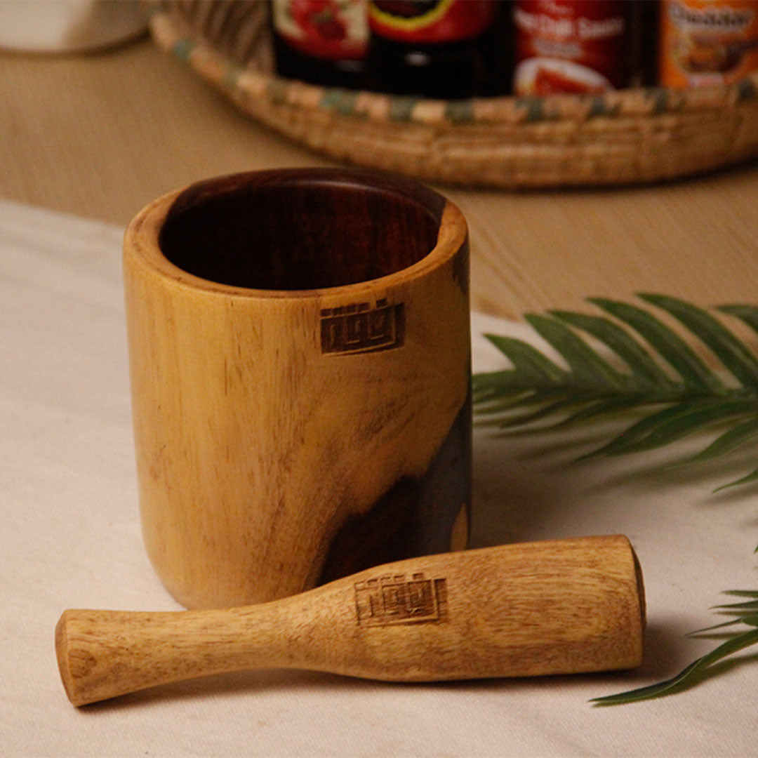 Natural Wooden Pestle