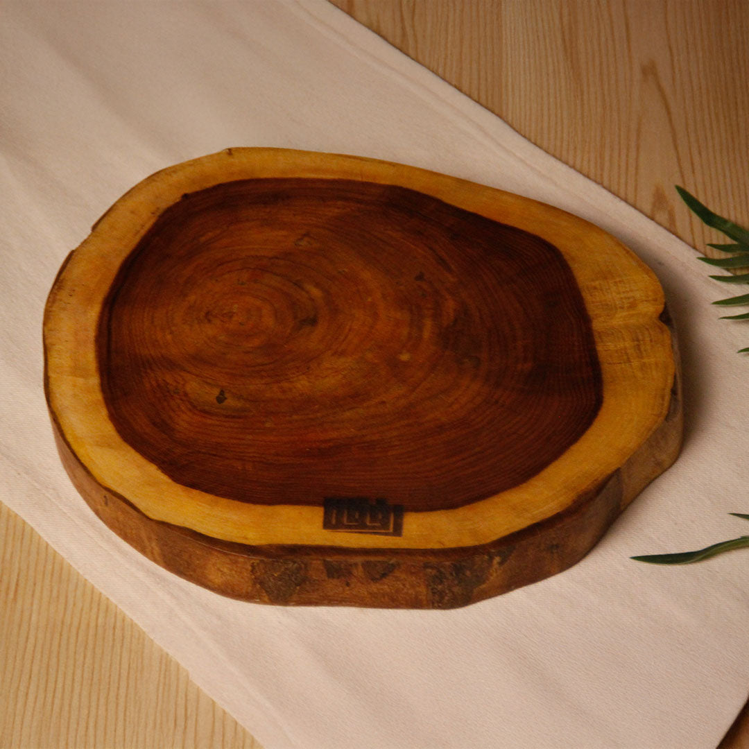 One Of A Kind Wooden Circular Cutting Board