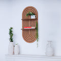 Dawrat – Shelved Circular Frame with Sacred Geometry